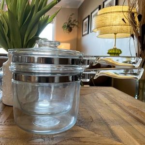 Vintage Pyrex Flameware Double Boiler